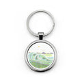 Round Stainless Steel Keychain
